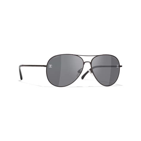 Sunglasses: Pilot Sunglasses, titanium & calfskin Brown .